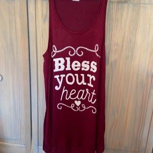 Bless Your Heart Scoop Neck Tank